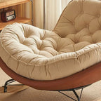 Fauteuil à bascule confortable en flanelle à large assise pour l'intérieur