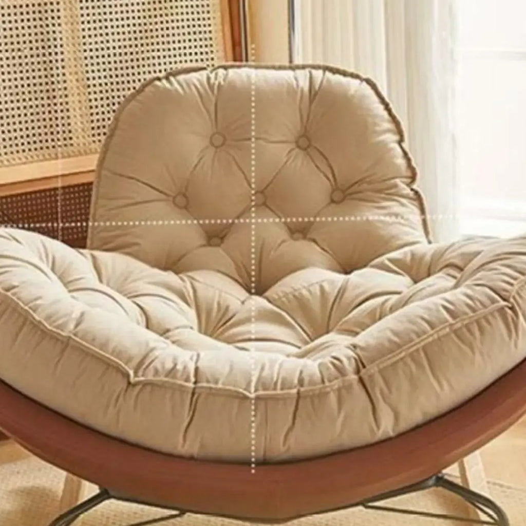 Fauteuil à bascule confortable en flanelle à large assise pour l'intérieur