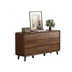Cassettiera Rustica Quadrata a 3 Livelli in Legno Marrone