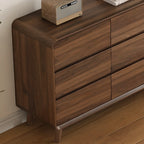 Cassettiera Rustica Quadrata a 3 Livelli in Legno Marrone