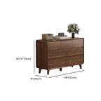 Cassettiera Rustica Quadrata a 3 Livelli in Legno Marrone