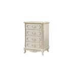 Commode nordique étroite en bois à 3 tiroirs