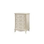 Commode nordique étroite en bois à 3 tiroirs