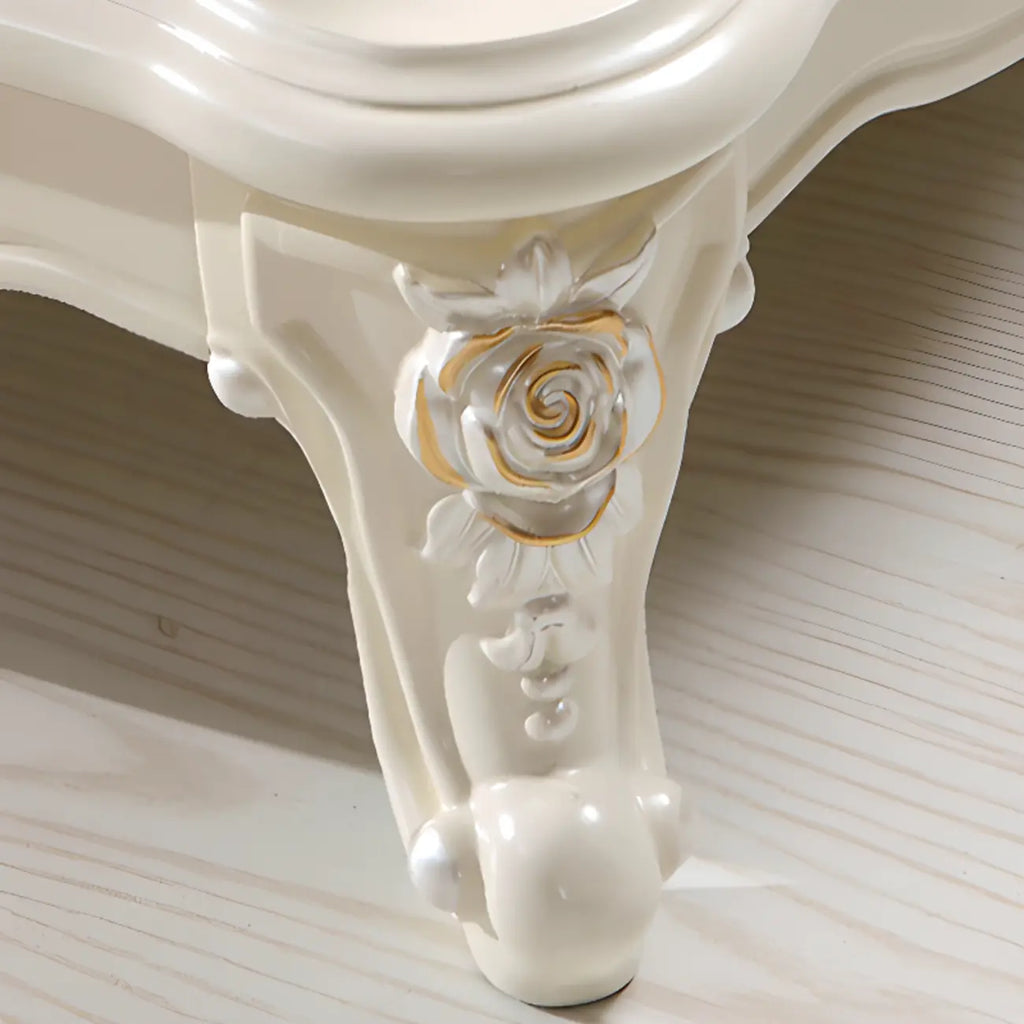 Commode nordique étroite en bois à 3 tiroirs