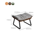 Fauteuil à bascule contemporain capitonné à motif pied-de-poule pour intérieur