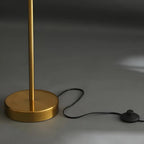 Lampadaire doré unique à 3 lumières, à intensité variable et tête orientable