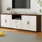 Meuble TV minimaliste en bois avec un grand espace de rangement pour une utilisation à domicile
