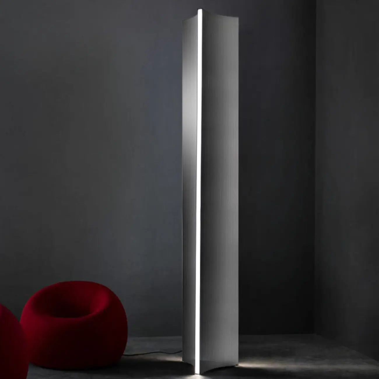 Lampadaire minimaliste en métal à intensité variable pour salon