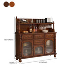 Meuble bar en bois de style moderne du milieu du siècle avec casier à vin