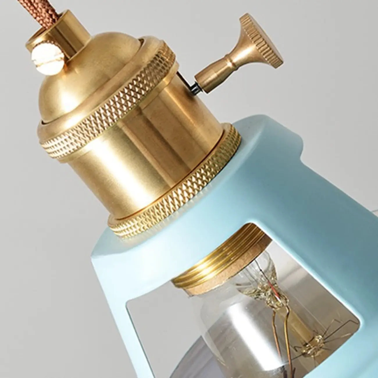Suspension Macaron Iron Dome avec câblage fixe