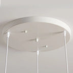 Suspension de cuisine moderne en tissu plissé beige