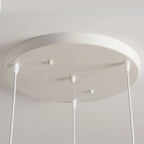 Suspension de cuisine moderne en tissu plissé beige
