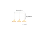 Suspension de cuisine moderne en tissu plissé beige