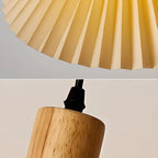 Suspension plissée beige moderne pour salle à manger