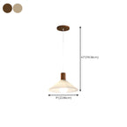 Suspension plissée beige moderne pour salle à manger