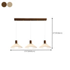 Suspension plissée beige moderne pour salle à manger