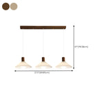 Suspension plissée beige moderne pour salle à manger