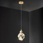 Lustre suspendu moderne en cristal de verre et LED pour la maison