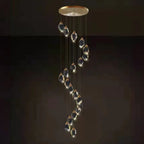 Lustre suspendu moderne en cristal de verre et LED pour la maison