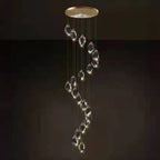 Lustre suspendu moderne en cristal de verre et LED pour la maison