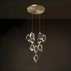 Lustre suspendu moderne en cristal de verre et LED pour la maison