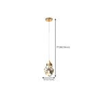 Lustre suspendu moderne en cristal de verre et LED pour la maison
