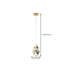 Lustre suspendu moderne en cristal de verre et LED pour la maison