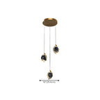 Lustre suspendu moderne en cristal de verre et LED pour la maison
