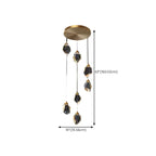 Lustre suspendu moderne en cristal de verre et LED pour la maison