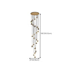 Lustre suspendu moderne en cristal de verre et LED pour la maison