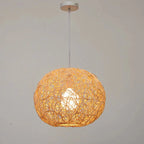 Suspension lumineuse glamour en tissu tissé pour la décoration du salon