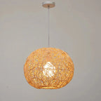 Suspension lumineuse glamour en tissu tissé pour la décoration du salon