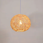 Suspension lumineuse glamour en tissu tissé pour la décoration du salon