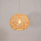 Suspension lumineuse glamour en tissu tissé pour la décoration du salon