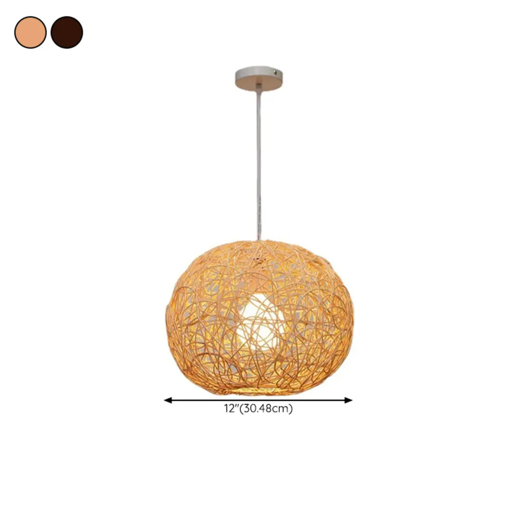 Suspension lumineuse glamour en tissu tissé pour la décoration du salon