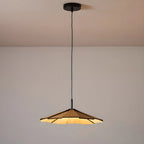 Suspension ronde classique en bois avec abat-jour pour la maison