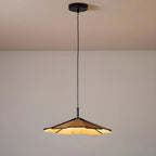 Suspension ronde classique en bois avec abat-jour pour la maison