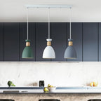 Suspension moderne multicolore en métal pour salle à manger