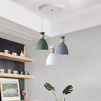 Suspension moderne multicolore en métal pour salle à manger