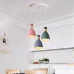 Suspension moderne multicolore en métal pour salle à manger