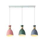 Suspension moderne multicolore en métal pour salle à manger