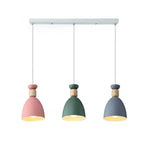 Suspension moderne multicolore en métal pour salle à manger