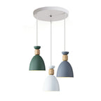 Suspension moderne multicolore en métal pour salle à manger