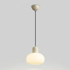 Suspensions minimalistes en céramique avec globe et longueur réglable
