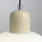 Suspensions minimalistes en céramique avec globe et longueur réglable