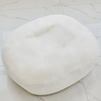 Joli fauteuil à bascule blanc rembourré avec repose-pieds pour l'intérieur