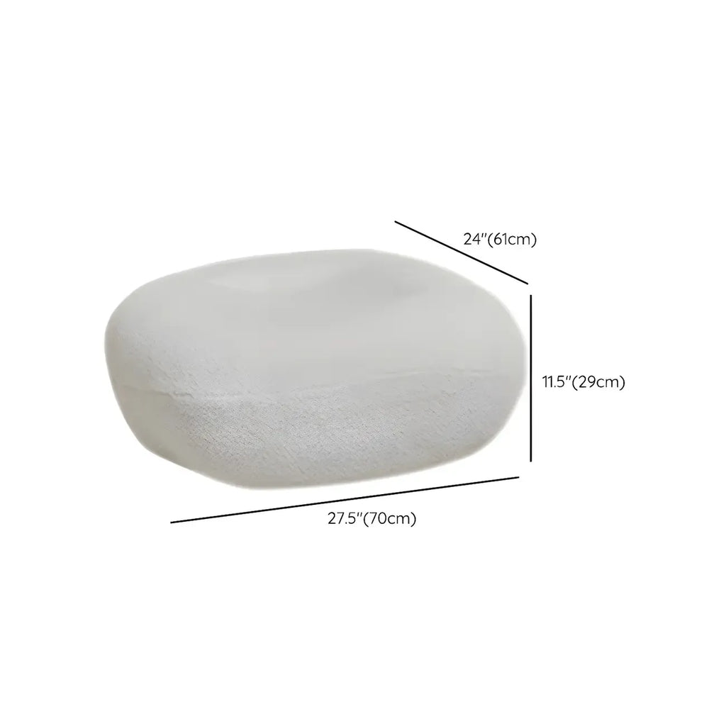Joli fauteuil à bascule blanc rembourré avec repose-pieds pour l'intérieur