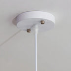 Lustre tambour moderne en tissu à 3 lumières pour salle à manger