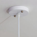 Lustre tambour moderne en tissu à 3 lumières pour salle à manger