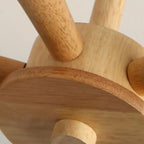 Lustre encastré élégant en bois à 5 lumières pour chambre à coucher